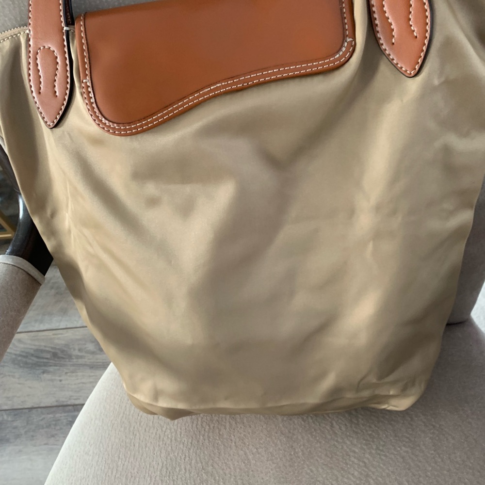 EUC Lauren Ralph Lauren Wooten Nylon and Leather Tote Bag - Picture 5 of 7
